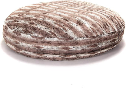 Jaxx 6 Foot Cocoon - 2-in-1 Convertible Bean Bag Bed & Large Bean Bag Chair for Adults, Premium Luxe Faux Fur - Mountain Fox