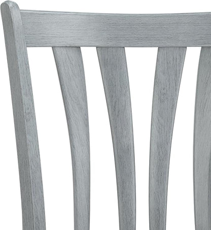 Hillsdale Furniture Savana Wood Bar Height Stool, 30" high, Blue Wire Brush