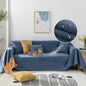 STACYPIK Waterproof Dark Blue Sofa Cover, Washable Couch Cover for 2 Cushion Couch, Anti-Slip Furniture Protector, Pet-Friendly Couch Cover for Pets and Kids, Loveseat Covers, Futon Cover-71X71IN