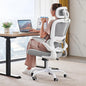 Office Chair Ergonomic Desk Chair, 330 LBS Home Mesh Office Desk Chairs with Wheels, Comfortable Gaming Chair, High Back Office Chair for Long Hours, Office Chair for Study and Work (Grey)