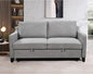 ERYE Modern 3-in-1 Sofa Loveseat Convertible Sleeper Sofabed, Queen Size Upholstered Love Seat Sofa Soft Cushion Daybed with Pull Out Sleeper Couch Bed for Living Room Home Apartment RV