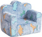 Tiita Kids Couch Plush Toddler Chair, Cloud-Like Glow in The Dark Kids Sofa Toddler Reading Chair with Washable Cover Carrying Handle, Convertible Children Sofa Chair for Girls and Boys