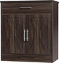Shintenchi Farmhouse Storage Cabinets with Doors and Shelves,Kitchen Barn Door Storage Cabinet with Drawers,Coffee Bar Cabinet Buffest Sideboard for Dining Living Room,Bathroom,Entryway,Dark Brown