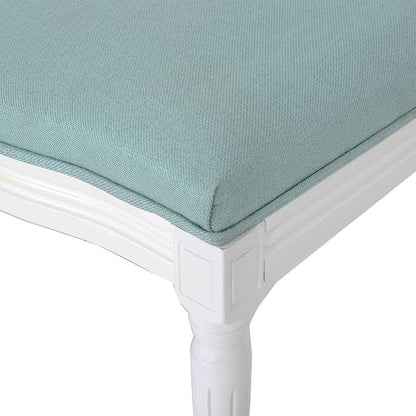 Christopher Knight Home Phinnaeus Fabric Dining Chairs, 2-Pcs Set, Light Blue