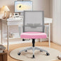 Office Chair ergonomically Designed with Breathable mesh backrest and Lumbar Support Adjustable Height Suitable for Offices Homes bedrooms Study Rooms Pink