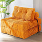 MAXYOYO Folding Sofa Bed, Convertible Sleeper Chair with Pillow Foldable Mattress with Back Support, Portable Fold Out Chair Bed Comfy Floor Sofa Lounge for Living Room Bedroom Apartment