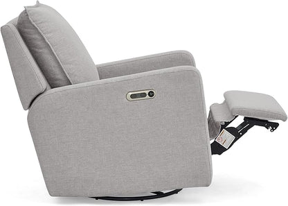 Delta Children babyGap Harlowe Power Recliner with USB-A & Charging Port Greenguard Gold Certified – Stain-Resistant Performance Fabric is Oeko-TEX Standard 100 Certified, Ash