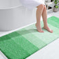 OLANLY Bathroom Runner Rugs 59x24, Extra Soft Absorbent Microfiber Bath Rugs, Rubber Backing, Quick Dry, Machine Washable Bath Mats for Bathroom Floor, Tub and Shower, Home Decor Accessories, Green