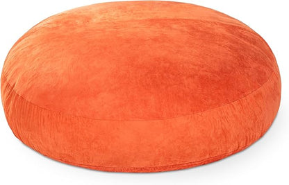 Jaxx 6 Foot Cocoon - 2-in-1 Convertible Bean Bag Bed & Large Bean Bag Chair for Adults, Mandarin