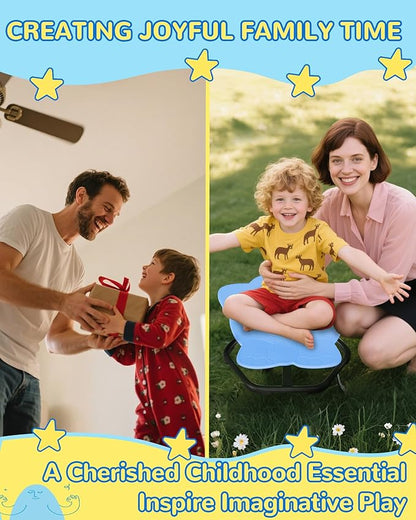 21" L × 19" W Spinning Chair for Autistic Kids, Sensory Toys for Kids with Autism, Sit and Spin, Toddlers & ADHD Children, Sensory Products Swivel Chair