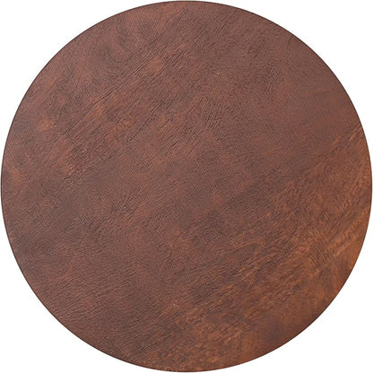 SIMPLIHOME Boyd 13-inch Wide Solid Mango End Table in Warm Dark Brown, Contemporary-Style Accent Table for Living Room, Bedroom, or Family Room, Assembled