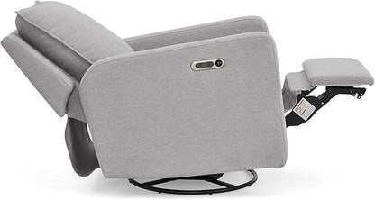 Delta Children babyGap Harlowe Power Recliner with USB-A & Charging Port Greenguard Gold Certified – Stain-Resistant Performance Fabric is Oeko-TEX Standard 100 Certified, Ash