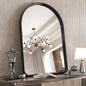 TokeShimi Arched Black Wall Bathroom Mirror 26x38 Inch with Non-Rusting Aluminum Alloy Brushed Matte Framed for Wall Vanity Farmhouse Modern Minimalist Bathroom, Entryway Hall, Living Room