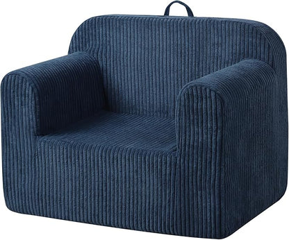 Getifun Foam Kids Sofa, Comfy Toddler Couch, Soft Toddler Armchair for Boys and Girls (Blue)