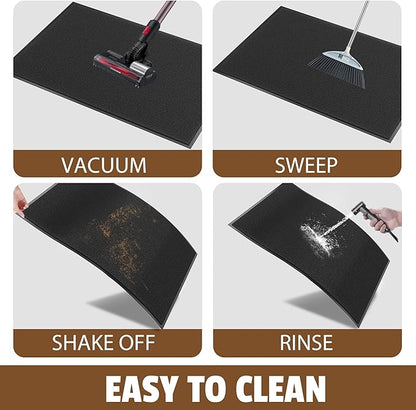 Front Door Mat Outside Entrance, 72" x 36" Doormat Outdoor Indoor Entrance, Non Slip Indoor Mats for Entryway, Heavy Duty Waterproof Low Profile Welcome Mat for Entry, Patio, High Traffic Areas