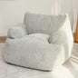 HIGOGOGO Giant Bean Bag Chair Sofa, Big Comfy Chair for Bedroom Living Room, Large Bean Bag Lazy Chair for Adults with Pocket Armrests for Gaming, Reading, Grey