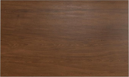SIMPLIHOME Colby Dining Table, Solid Wood Walnut Veneer in Walnut, 60 x 36 inches, Contemporary-Style Rectangular Kitchen Table for up to 6 People