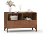 Sebastack TV Stand, Expandable Television Stand, Customizable Coffee Table with Drawer, Entertainment Center and Media Console with Storage for Living Room, Bedroom, 31 inch Walnut Color (1 pcs)