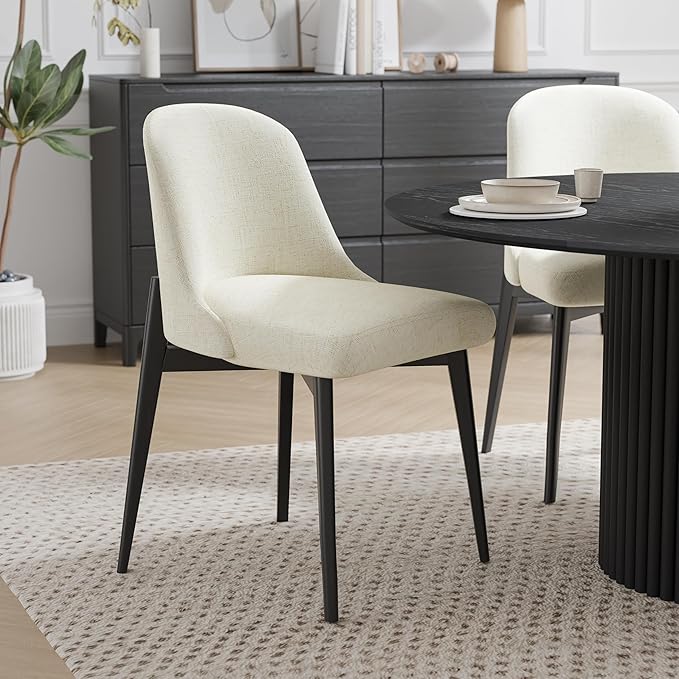 Casaphoria Wood Kitchen Table Set with 4 Chairs, 67" Dining Kitchen Table & Chairs Set for 4-6, Modern Farmhouse Oval Dining Table for Living Room, Easy Assembly, Black