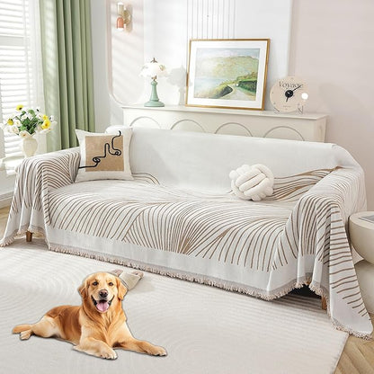 Non Slip Sofa Covers Couch Covers for 3 Cushion Couch Sofa Pet Friendly Washable Couch Covers for Sofa, Soft Thick Sectional Couch Covers L Shape Furniture Protector for Kids, Dogs 71" X118"