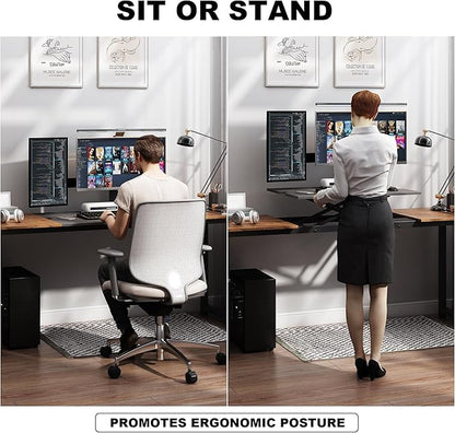 Decoholic Adjustable Height Standing Desk Whole Piece 71x23 Inch Desktop Home Office Computer Workstation Sit Stand up Desk(71inch)…