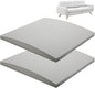 moonoom 22"x22" Couch Cushion Support, Grey Sofa Cushion Sagging Repair, Curved High Density Foam Replacement for Furniture Sagging Seat Sectional Loveseat Chair (2 Pcs)