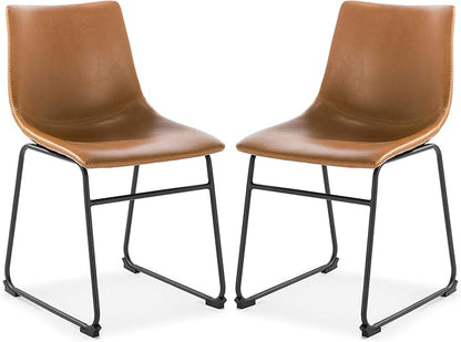 EdgeMod Brinley Dining Chair in Tan (Set of 2)