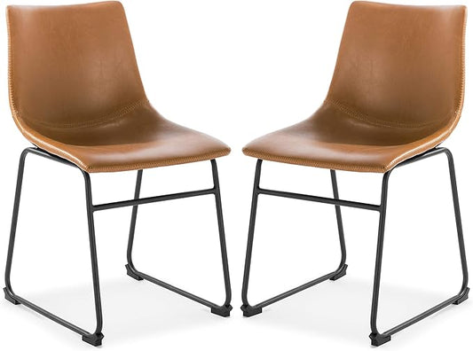 EdgeMod Brinley Dining Chair in Tan (Set of 2)