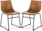 EdgeMod Brinley Dining Chair in Tan (Set of 2)