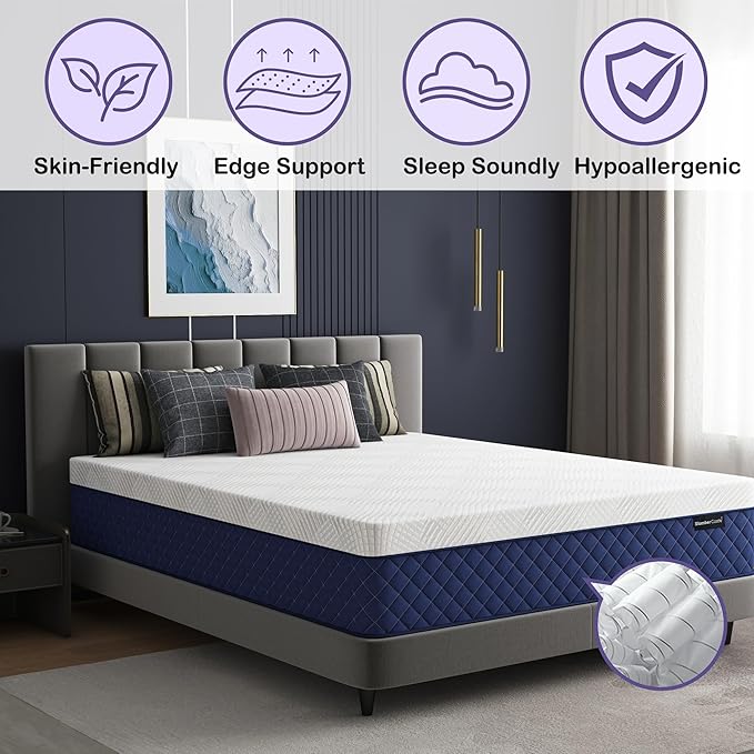 Twin XL Mattresses, 12 Inch Hybrid Twin XL Mattress in a Box, Memory Foam and Individual Pocket Spring Breathable Comfort for Sleep Supportive and Pressure Relief, CertiPUR-US, 39"*80"*12"