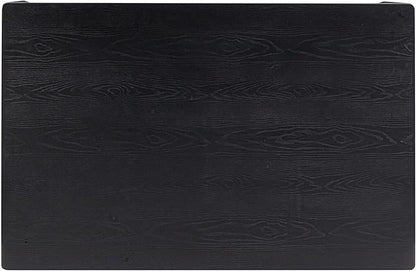 NTC Mingle 55 Inch Modern Design, Rectangular Dinner Table for Dining Room, Living Room Furniture, Effortless Assembly, Burnt Black