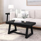 Plank+Beam Classic Rectangular Coffee Table, 40 Inch Farmhouse Coffee Table, Mini Center Tables for Small Spaces, Small Living Space Tea Table, Black Wirebrush