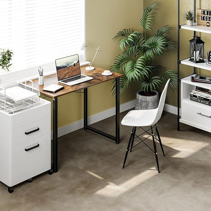 Coleshome 32 Inch Computer Desk, Modern Simple Style Desk for Home Office, Study Student Writing Desk, Vintage