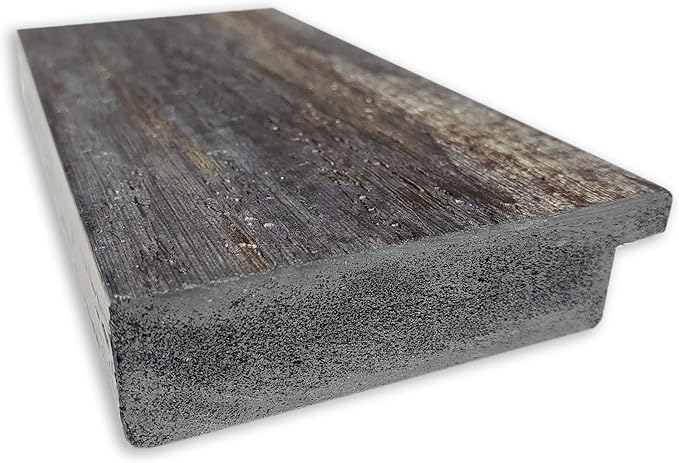 Amanti Art Brown Wall Mirror 35x45 Bark Rustic Char Rectangle Bathroom Mirror for Wall Decor Living Room, X-Large Rustic Farmhouse Frame, Hangs Horizonally and Vertically, Bathroom Decor, Beveled Edge