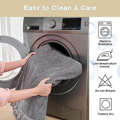 MYSKY HOME Couch Cover for Dogs Washable Couch Covers for 3 Cushion Couch Sofa Super Soft Sofa Slipcover Non Slip Sofa Cover, Chenille Sofa Covers for Dogs, Furniture Protector, 71"x150", Dark Grey