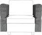 GAOMON Chenille Armrest Module for Modular Sectional Sofa, 90°-180° Adjustable Sofa Armrest, A Pair of Couch Armrests for Sectional Sleeper Sofa, Gray