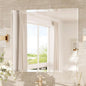 TokeShimi 40x30 Frameless Mirror Bathroom Rectangle, Bathroom Vanity Mirror Beveled with 1" Beveled Edge, Shatterproof Farmhouse Mirrored Wall Mounted for Living Room, Entryway, Restroom