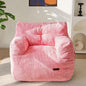 MAXYOYO Bean Bag Chair, Tufted Bean Bag Couch Lazy Chair, Living Room Sofa Couch with Filler for Adult Teens Kids, Corded Fabric Accent Sofa for Bedroom Dorm, Pink