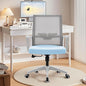 Office Chair ergonomically Designed with Breathable mesh backrest and Lumbar Support Adjustable Height Suitable for Offices Homes bedrooms Study Rooms Blue