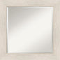 Amanti Art White Bathroom Mirror for Over Sink, 25x25 Hardwood White Wash Square Vanity Mirror, Medium Country Rustic Wood Frame, Hangs Horizonally and Vertically, Bathroom Wall Decor, Beveled Edge