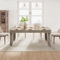 GarveeHome Farmhouse Dining Table for 6-8 People, 71" Long Gray Kitchen Tables with Wooden Sturdy Frame, 6 Ft Large Rectangular Dinner Table for Living Room, Kitchen, Dining Room