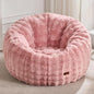 Hobestluk Bean Bag Chair Oversized Bean Bag Chair for Adults Donut-Shaped Large Bean Bag with Spacious Design for Living Room Bedroom or Reading Nook (Bubble Pink)