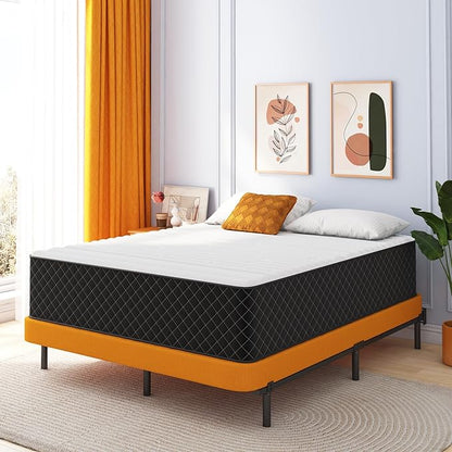 Twin Mattress 12 Inch – Hybrid Memory Foam & Pocket Spring Bed in a Box, Medium Firm, Cooling Comfort & Pressure Relief, 120-Night Trial