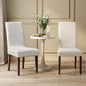VASAGLE Dining Chairs, Parsons Chairs with Removable Fabric Cover, High Back, for Dining Room Kitchen, Set of 2, Thick Seat, 22.8 x 18.9 x 39.4 Inches, Cream White UKDC152W01