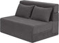 MeMoreCool Boneless Folding Sofa Bed, Corduroy Convertible Sleeper Chair, Foldable Foam Mattress Chair, Comfy Fold‑Out Futon Couch Bed, Large Floor Sofa Couch for Living‑Room Guest