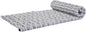 Leewadee - Foldable Floor Mattress - Japanese Roll Up Futon -Trifold Tatami Mat- Guest Floor Bed - Camping Mattress - Thai Massage Mat, Kapok Filled, 75 x 28 inches, Blue White