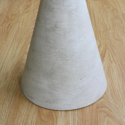 Small Drink Table, Round Martini Table, Drum End Table Side Table, Metal Accent Table,for Small Space Living Room, Bedroom, Dirt