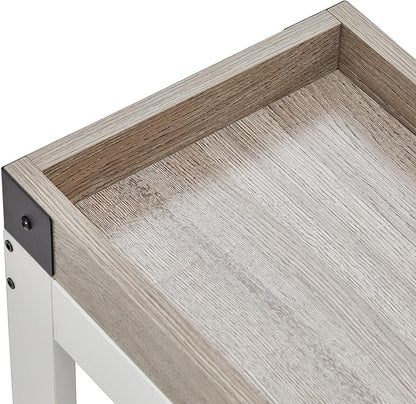 Narrow Side Table, End Table,Sofa Side Table, End Table Nightstand for Bedroom, Living Room, Small Spaces