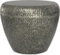 SIMPLIHOME Preston Modern Industrial 22 inch Wide Metal Metal Side Table in Antique Silver , Fully Assembled for the Living Room and Bedroom