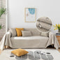 STACYPIK 100% Waterproof Beige Couch Cover, Anti-Scratch Sofa Cover for Dog, Non-Slip Sofa Cover, Furniture Protector for 2 Cushion Couch, Outdoor Water Resistant Loveseat Cover for Sectional-71X118IN